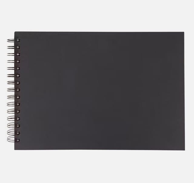 Spectrum Notizbuch 2 Stück Skizzenbuch Sketchbook Notizbuch A4 schwarz 50 Blatt