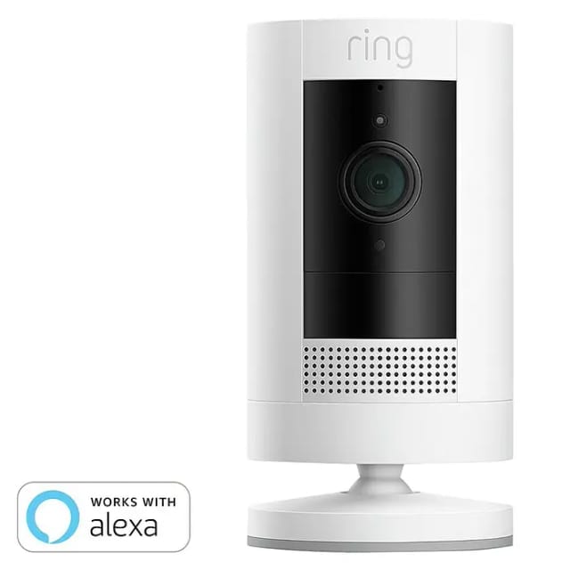 Ring Überwachungskamera Stick Up Cam Battery Außenkamera Akku Sicherheitskamera WLAN (Schnellwechsel Akkupack)