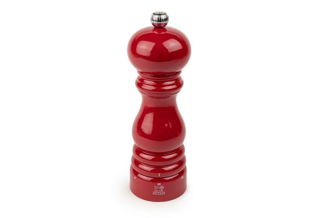 PEUGEOT Pfeffermühle PARIS 18cm Passionsrot Lackiert Buchenholz Stahlm Manuell Manuell