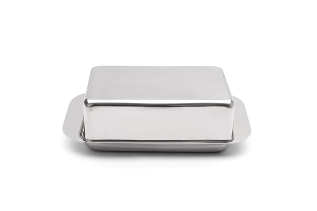 Weis Butterdose Butterdose 14257, Edelstahl, Edelstahl, spülmaschinengeeignet