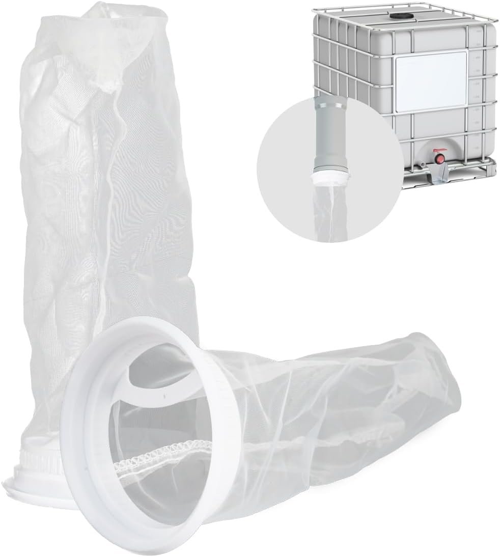 Apex 2-teiliger Nylon-ibc-filter Für Regenwassertanks, Planen Und Zisternen - Waschbar Und Austauschbar.