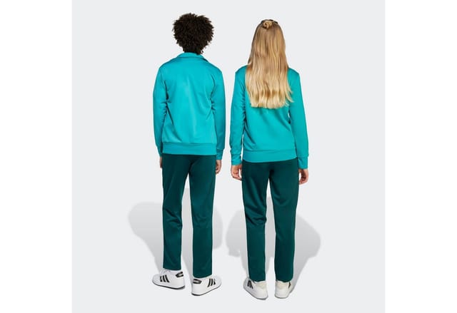 adidas Sportswear Trainingsanzug COLOUR POP AUS TRIKOT FÜR KINDER (2-tlg), für Kinder und Teens, zweiteiliges Set, mit Stehkragen