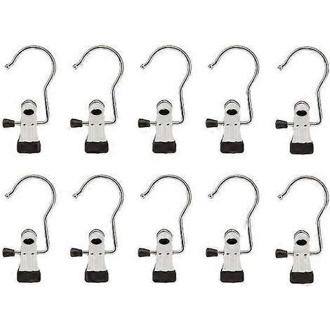 Edelstahlhaken Mit Clip, 10er-packung