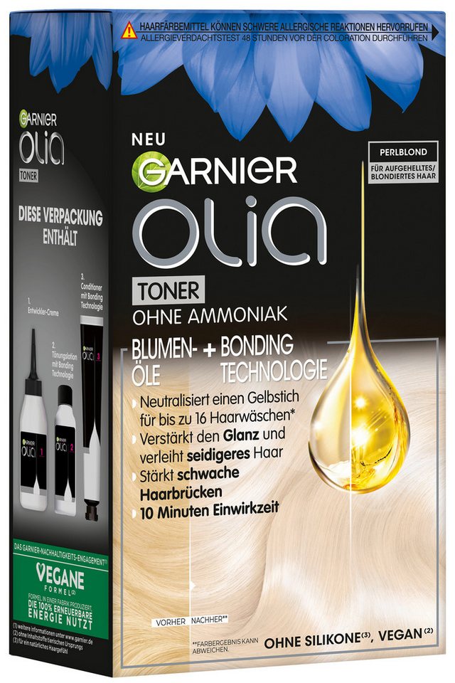 GARNIER Haartönung Garnier Olia Toner, Intensivtönung, bis zu 16 Haarwäschen, vegane Formel