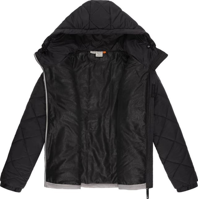 Ragwear Outdoorjacke Leeloo Damen Übergangsjacke aus Teddyfleece mit gesteppten Ärmeln