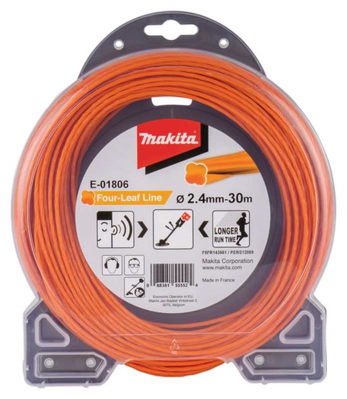Makita Mähfaden Four Leaf 2,4 Mm, 30 M (e-01806)