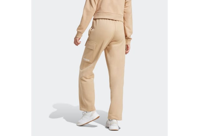 adidas Sportswear Sporthose ESSENTIALS LINEAR Cargohose mit flauschiger Innenseite, regulär geschnitten, hoher Bund
