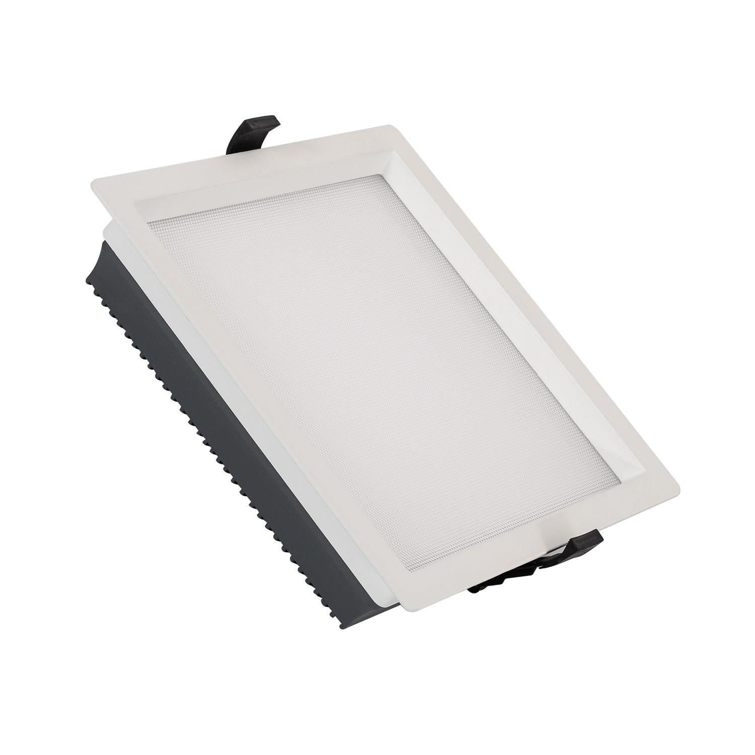 Led Downlight Einbaustrahler 30w Eckig Aero 130lm/w Mikroprismatisch Ausschnitt 210x210mm 3000k - 4000k - 6000k Wählbar (warm-neutral-kalt)