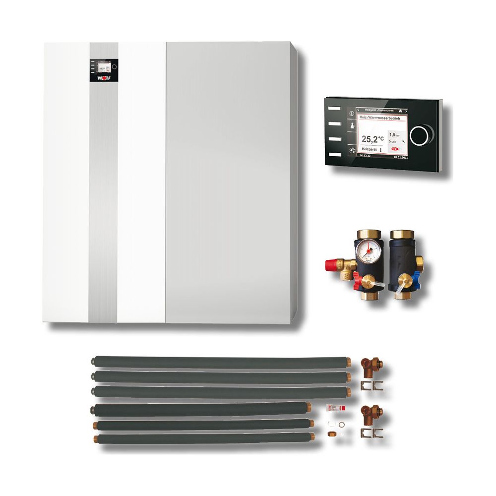 Wolf Paket Öl-brennwertkessel Cob-2-20 B30, 20kw Ausführung Heizkreis, Tr-160, Bm-2