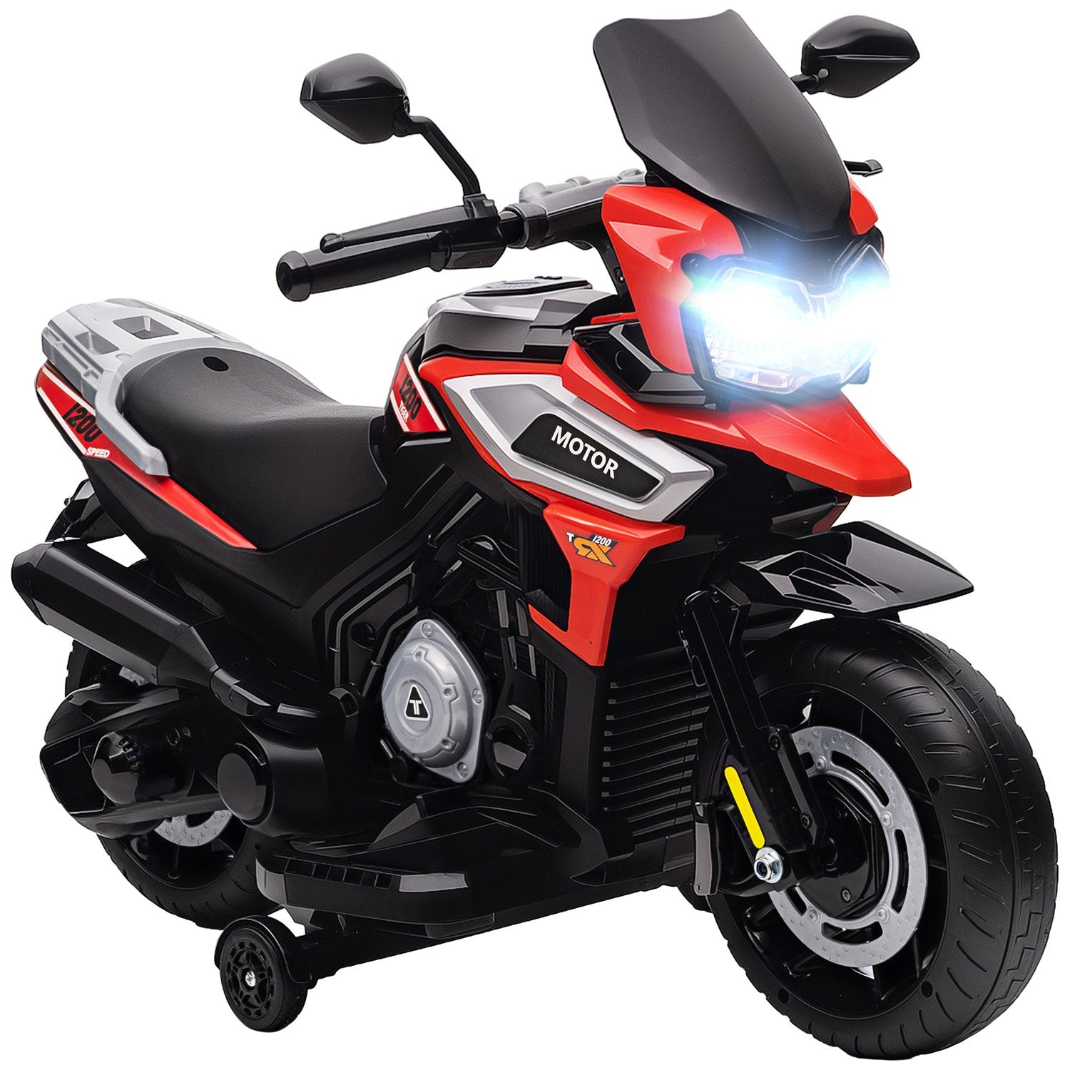 Elektrisches Kindermotorrad Für Kleinkinder Von 18-36 Monaten, Rot