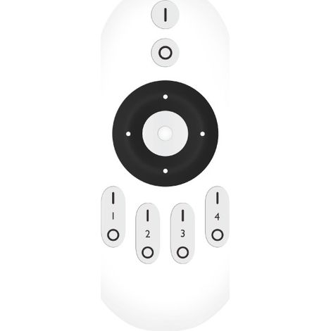 Dimmbare 2,4-ghz-funkfernbedienung (monochrom, 4 Zonen) - 006