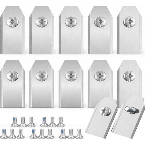 12er-pack Mährobotermesser, Edelstahl, Inklusive Schrauben, Kompatibel Mit Husqvarna, Gardena Und Lawn Care
