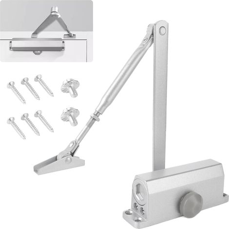 Automatischer Hydraulischer Türschließer (45–65 Kg), Einstellbare Hydraulische Türdämpfung, Soft-close-funktion Für Gewerbliche Und Private Nutzung