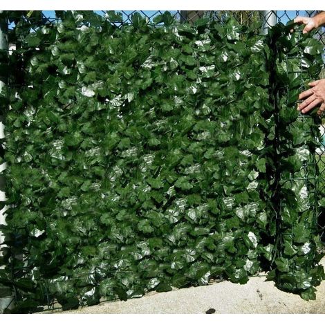 Rolle Künstlicher Efeu-zaun (3 M X 1,5 M) – Sichtschutz Für Garten, Balkon Und Außenwand