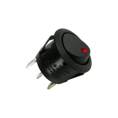 Runder Roter Led-schalter – Elektrisch – 20 A – Unterputzmontage