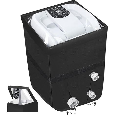 Jacuzzi-pumpenabdeckung Mit Pvc-fenster, Reißverschluss, 600d Oxford-gewebe, Schutz Für Den Außenbereich