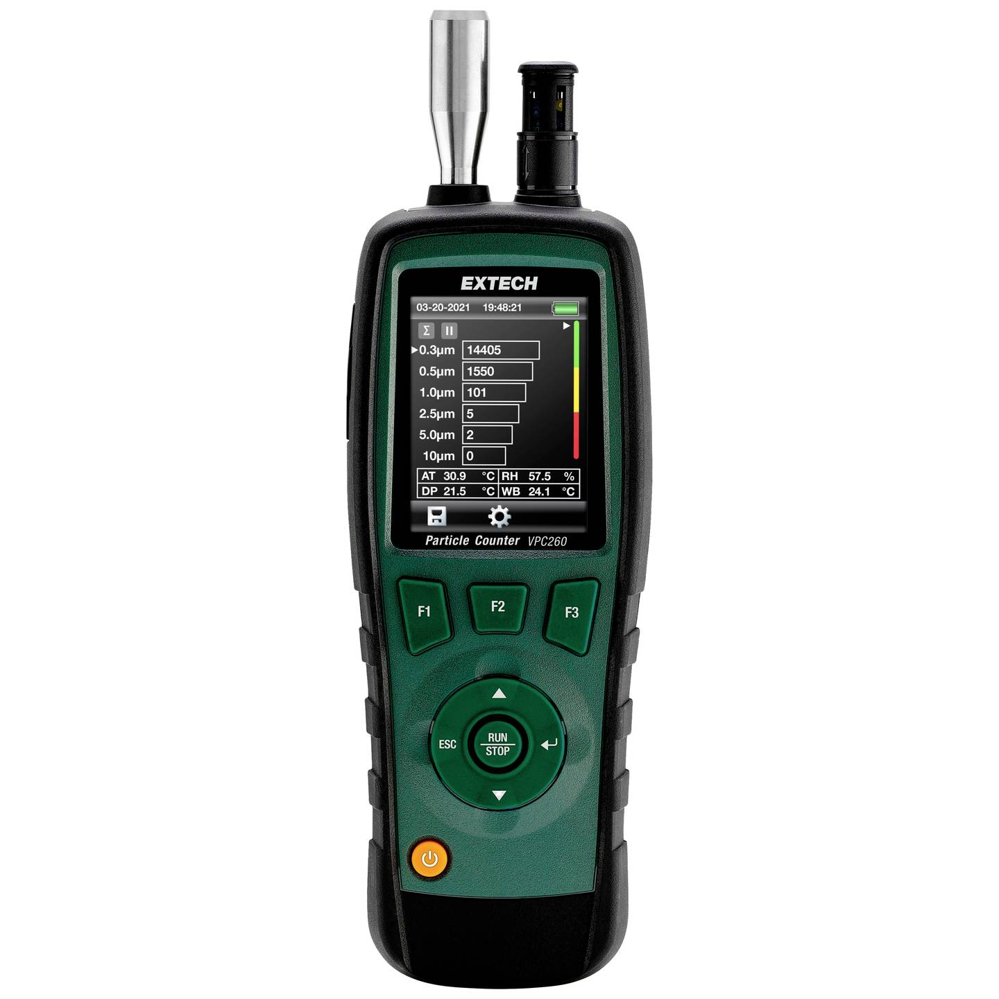 [neuwertig] B-ware Extech Partikelzähler Messgerät Luftqualitätsmonitor Vpc260 Temperatur Luft947