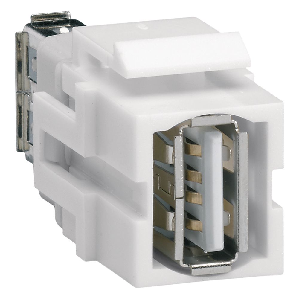 Hager Keystone Modul, Universal, Usb, Usb 2.0 A-buchse Auf Usb 2.0 A-buchse