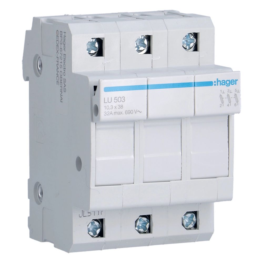 Hager Sicherungselement 3p Ul 690v L38 3ple