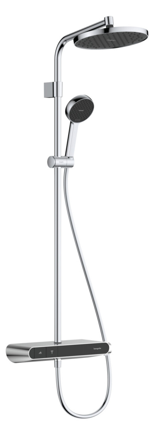 Hansgrohe Activera S - Brauseset Mit Thermostat, Durchmesser 24 Cm, 2 Strahlarten, Ecosmart+, Chrom 28639000
