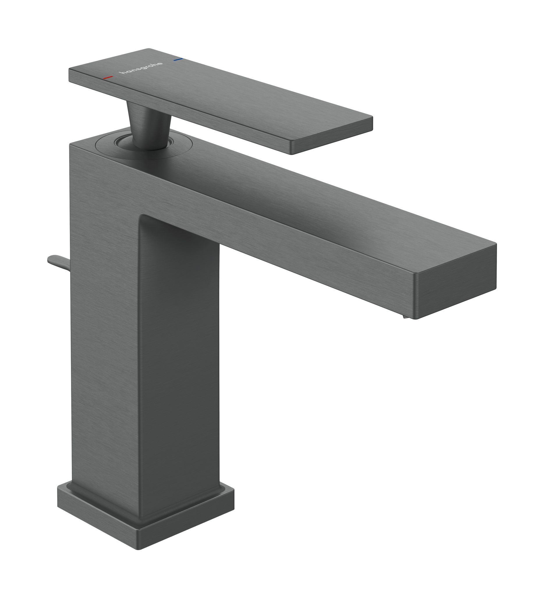Hansgrohe Tecturis E - Waschtischmischer Mit Ablaufgarnitur, Ecosmart+, Gebürstetes Schwarzchrom 73010340