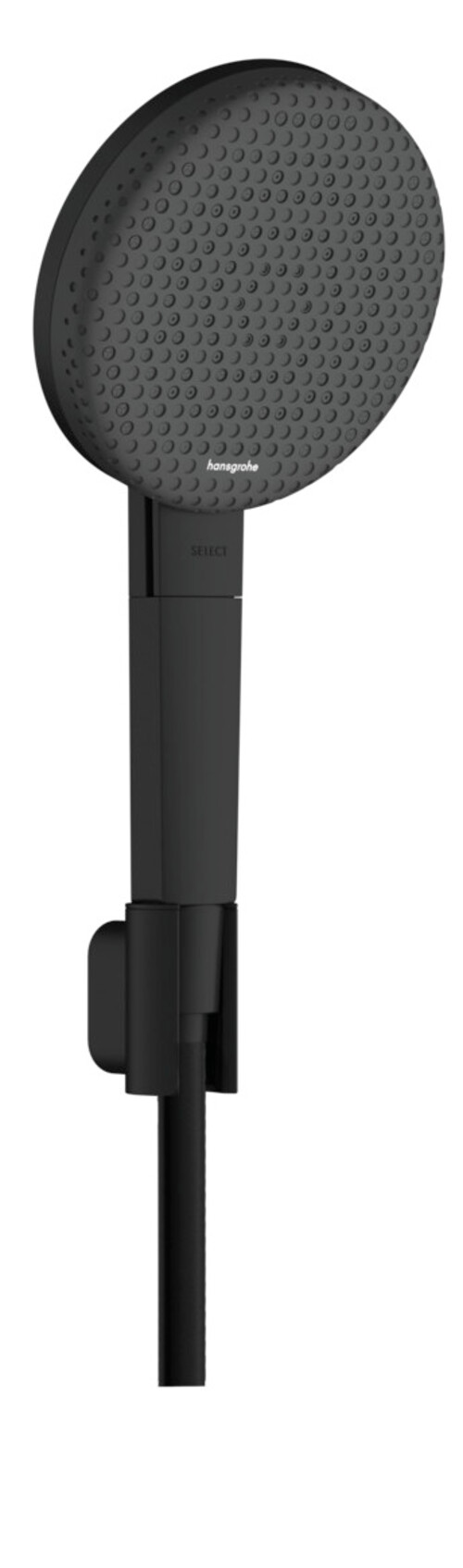 Hansgrohe Raindance Alive Select S - Handbrause, Halter Und Schlauch-set, 3 Strahlarten, Ecosmart, Mattschwarz 24612670