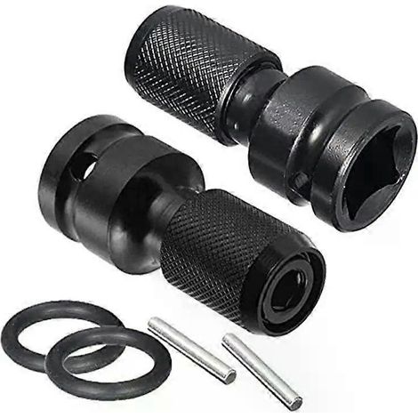 Honornic – 1/2"- Bis 1/4"-schlagschrauber-steckschlüsselsatz, 1/4"-sechskant-ratschen-steckschlüsseladapter, Drehmomentwandler, Bohrer