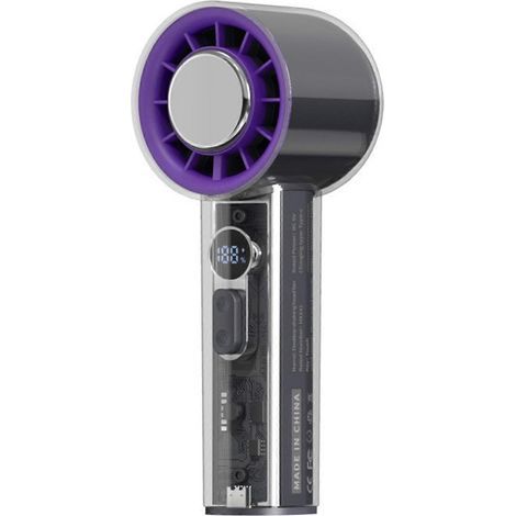 Honornic – Kompakter Und Leiser Reiseventilator Mit Einstellbarer Geschwindigkeit, Dunkelgraue Abs-oberfläche.