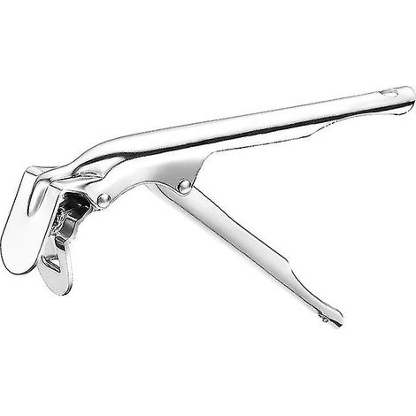 Honornic - Grillzange Aus Edelstahl, Grillplattenzange, Griff Für Holzkohlegrill (1 Stück, Silber)