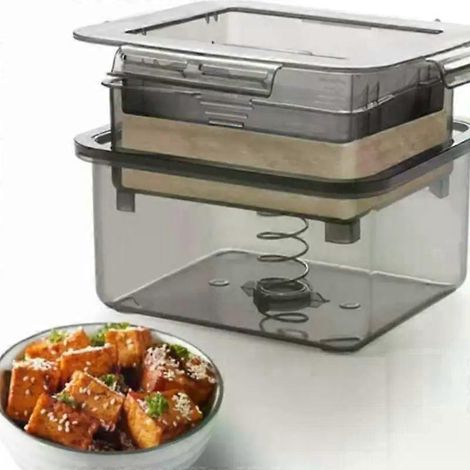 Honornic - Tofupresse, Tofu-abtropfvorrichtung, 3-lagige Tofuform, Integriertes Wasserablaufsystem, Spülmaschinenfest, Für Die Küche.