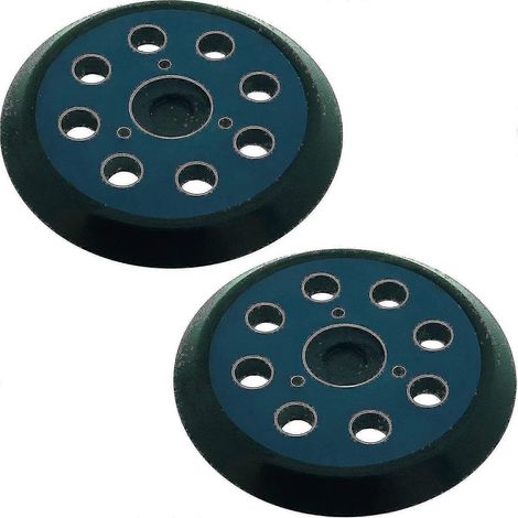 Honornic - Set Mit 2 125mm Nutschleifscheiben Mit 8 Löchern (2 Stück).