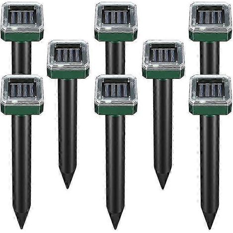 Honornic - 8er-pack Solarbetriebene Nagetierabwehrgeräte Für Den Außenbereich, Ultraschall-nagetierabwehrgeräte
