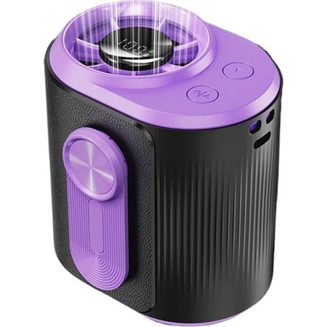 Honornic – Hüftventilator, Wiederaufladbarer Tragbarer Ventilator, 100 Geschwindigkeitsstufen, Mit Led-anzeige