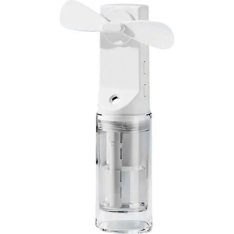 Honornic – Wiederaufladbarer, Tragbarer Nebelventilator, 4 Geschwindigkeitsstufen, Weiß
