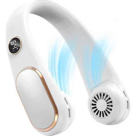 Honornic – Wiederaufladbarer, Schnelllaufender Nackenventilator, Tragbarer Persönlicher Ventilator, Freihändig, Usb-betrieben