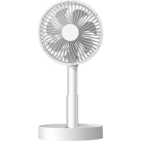 Honornic - Leiser Tischventilator Mit Oszillierendem Kopf, Usb-aufladbar, 3600 Mah, Ideal Für Büro Und Zuhause.