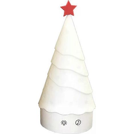 Honornic - Niedliches Silikon-nachtlicht, Kreative Musikalische Indoor-weihnachtsbaumlampe, Farbenfrohe Nachttischlampe Für Büro Oder Schlafzimmer.