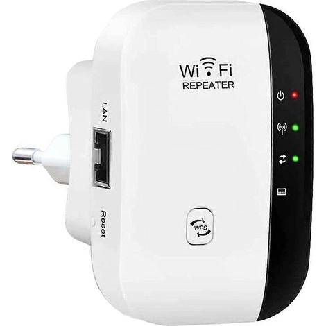 Honornic - Wlan-verstärker, 300 Mbit/s 2,4 Ghz, Wifi-repeater Mit Fast-ethernet-anschluss, Kompatibel Mit Mini-wlan-verstärkerempfänger.