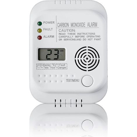 Honornic – Kohlenmonoxidmelder, Batteriebetrieben, Gaswarngerät Mit Display Und Temperaturanzeige