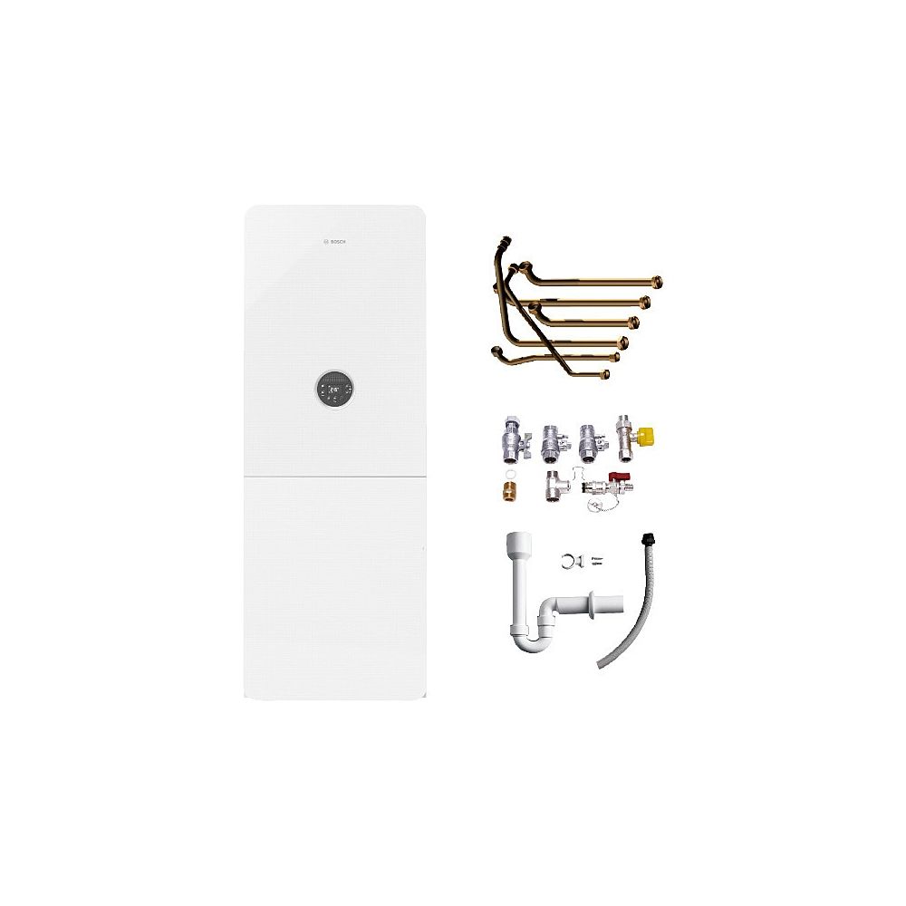 Bosch Condens Gas-brennwert-basic-paket Bopa Gc-b5309, Gc5300i Wm 24/100s, 24kw, Anschlusswinkel Bauseitige Verrohrung Cs 34