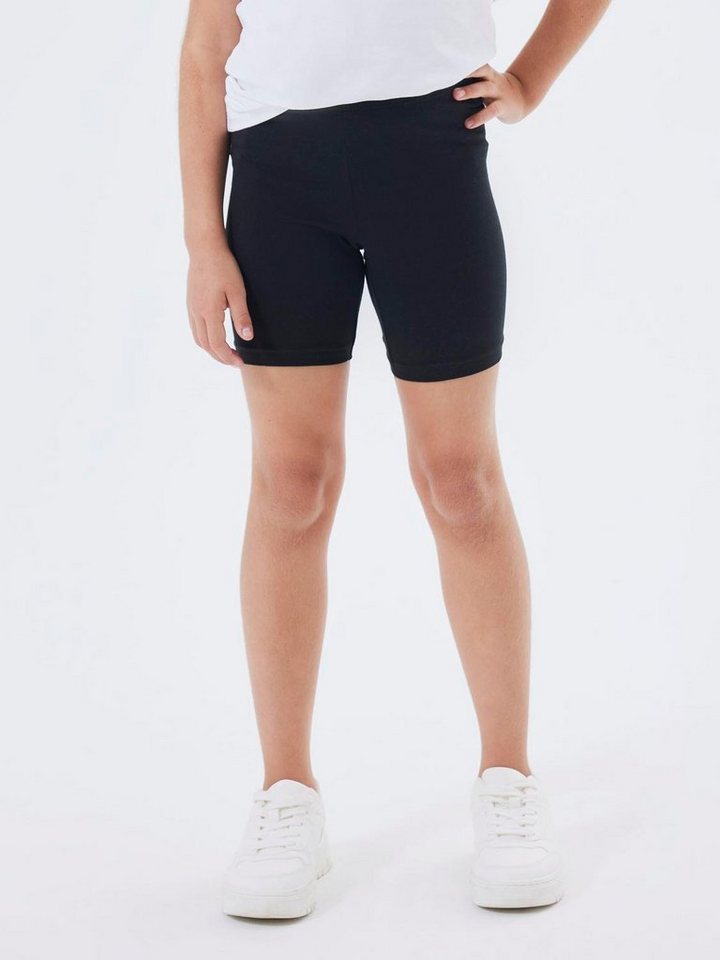 Name It Radlerhose NKFVIVIAN 2P SOLID SHORT LEGGING NOOS (Packung, 2-tlg) Baumwollmischung, Stretch, Slim Fit
