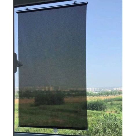 Temporäre Dachfensterrollos, Freistehend, Perforiert, Balkon, Mit Saugnapf, Sonnenschutz, Verdunkelungsvorhang, Vielseitig, Tragbar, Leichte Temporäre Rollos - Treetalk