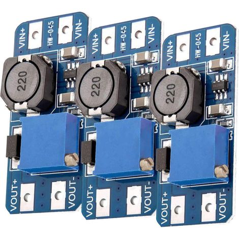 Apex 3 X Mt3608 Dc Step-up-netzteilmodul, Kompatibel Mit Arduino, Inklusive E-book
