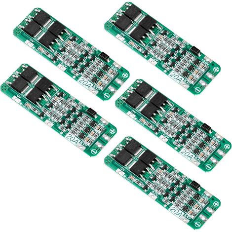 Apex 5-teiliger 3s 20a Li-ionen-lithium-akku Mit Pcb-bms, 12,6 V, Überlade- Und Kurzschlussschutz
