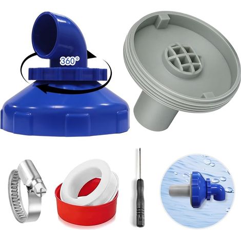 Apex 360° Drehbare Wassereinlassdüse Für Schwimmbecken – 32-mm-wassereinlassdüse – Wasserauslassdüse – Kompatibel Mit Intex- Und Bestway-pools – Zubehör