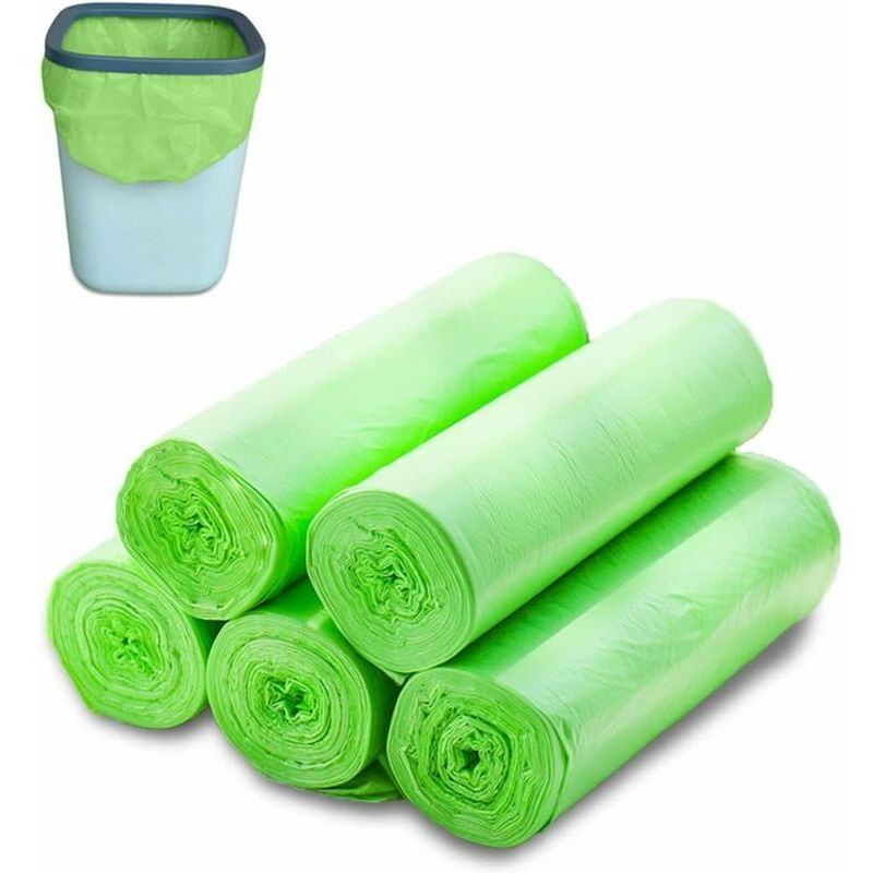 Kompostierbare Müllbeutel, 100er-packung – Biologisch Abbaubar, Aus Maisstärke, Reißfest, Für Bio- Und Gartenabfälle