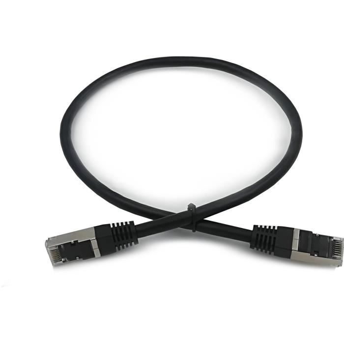 Rj45 Cable - Linear - Pcc6fna5 - Cat.6 - Shielded - F/utp - Black - 0.5m