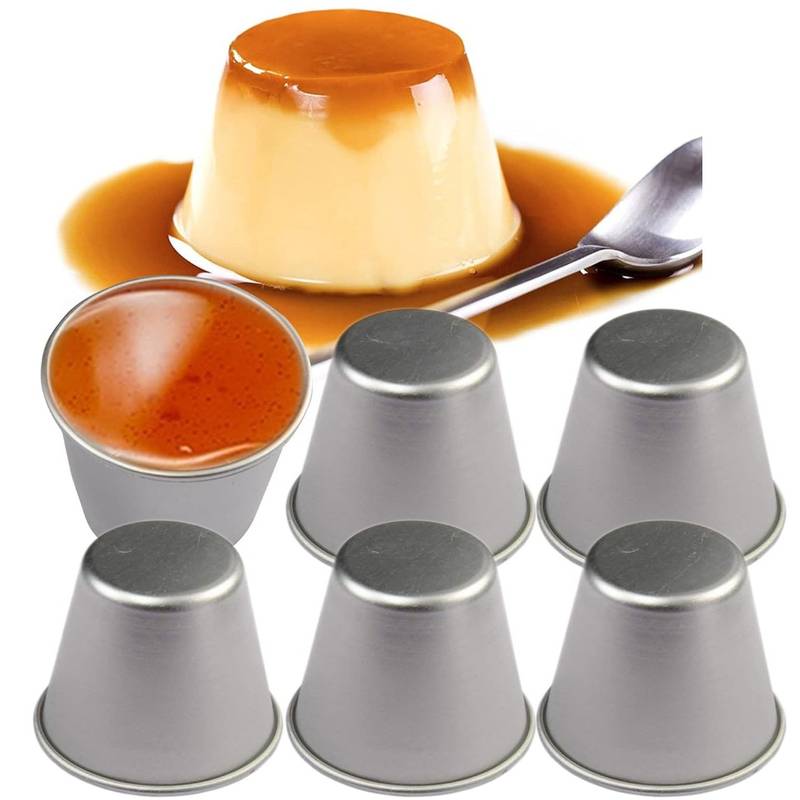 Set Mit 10 Antihaftbeschichteten Puddingformen, Mini-backformen, Eierkuchenformen, Cupcake- Und Muffinformen, Schokoladenfondantformen, Einzelformen Für Hausgemachte Desserts