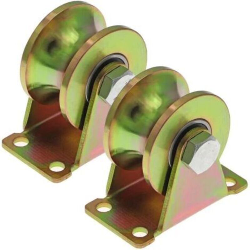 Räder Für Schiebetor 50mm, Stahlräder Mit U-nut, U-nut-rad Für Umgekehrte Schiene, Industriemaschine