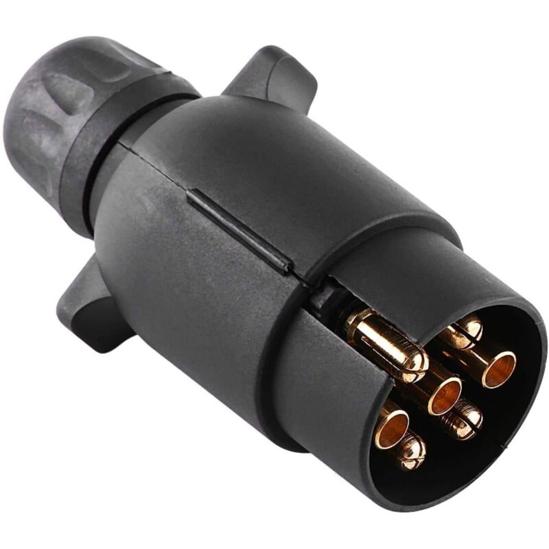 7-poliger N-typ-anhängerkupplungsadapter, 12 V, Wasserdicht, Für Anhänger, Wohnwagen, Lkw, Wohnmobil, Abschleppen, Autolampe Und Scheinwerferstecker